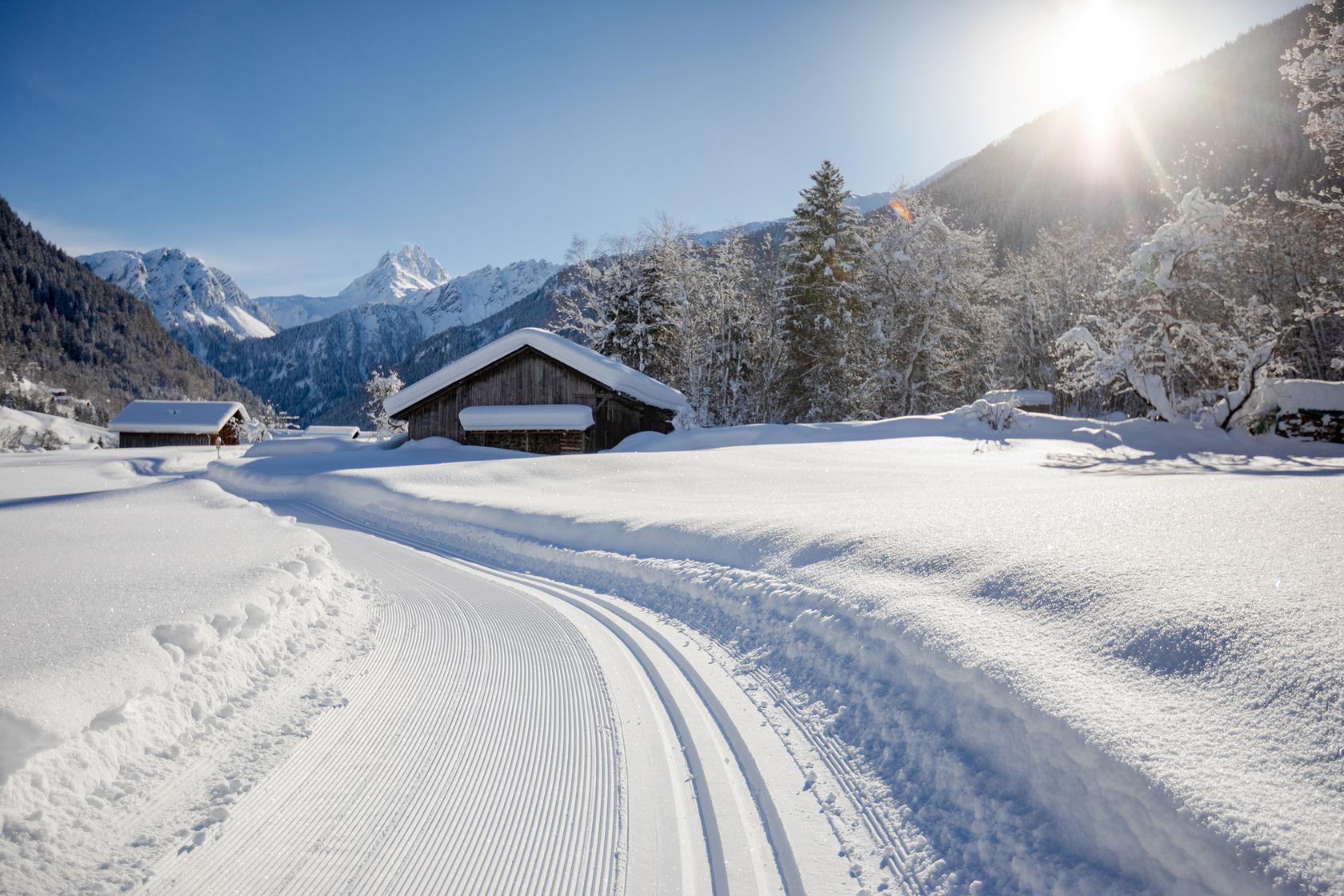 Winterlandschaft in Gaschurn Partenen