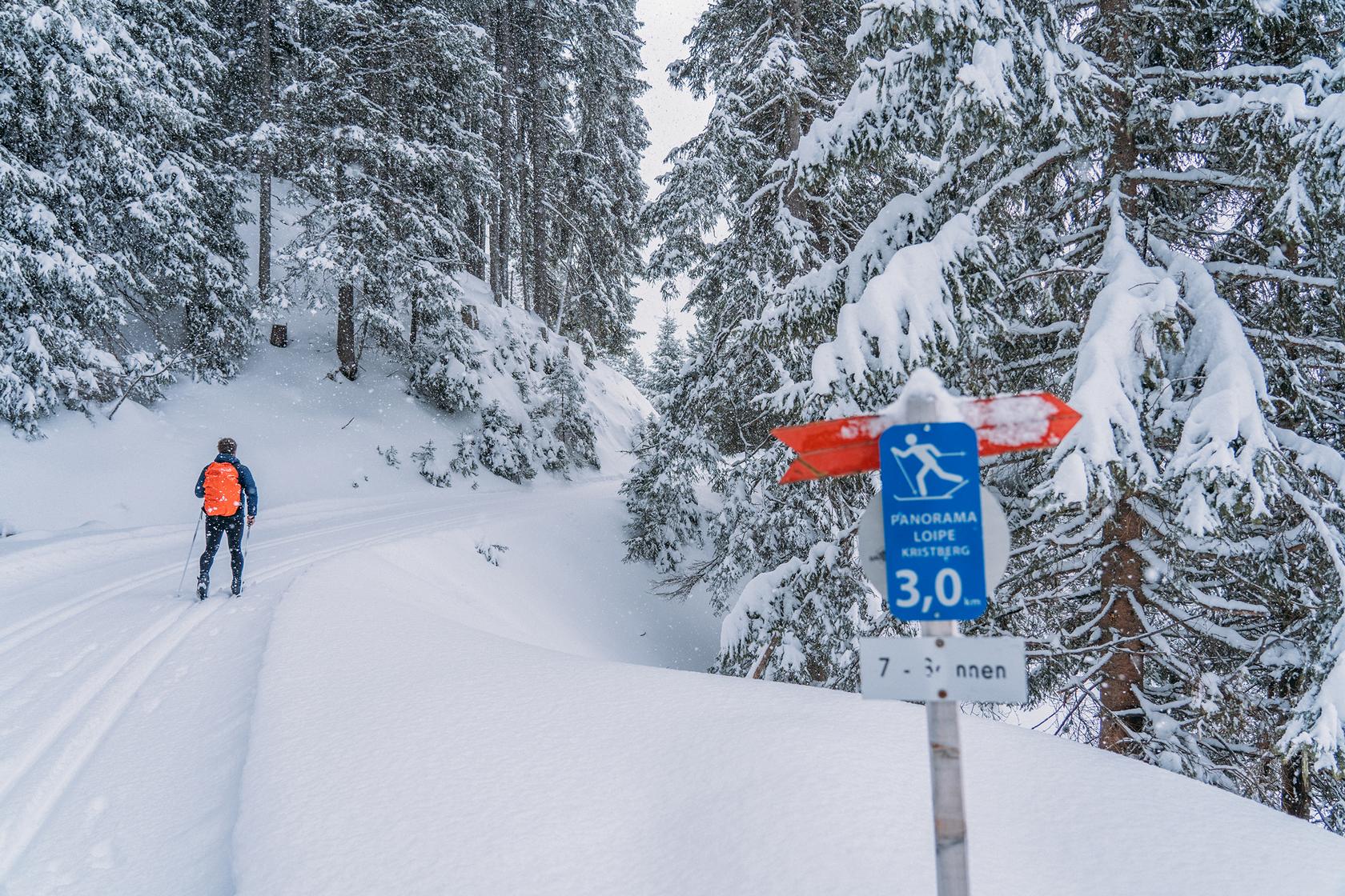 Langlauf-Panoramaloipe am Kristberg im Montafon